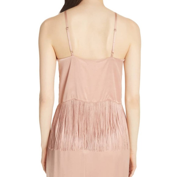 ⚡️[Tracy Reese] 💋 Fringed Silk Halter Top in Pink - Picture 3 of 9